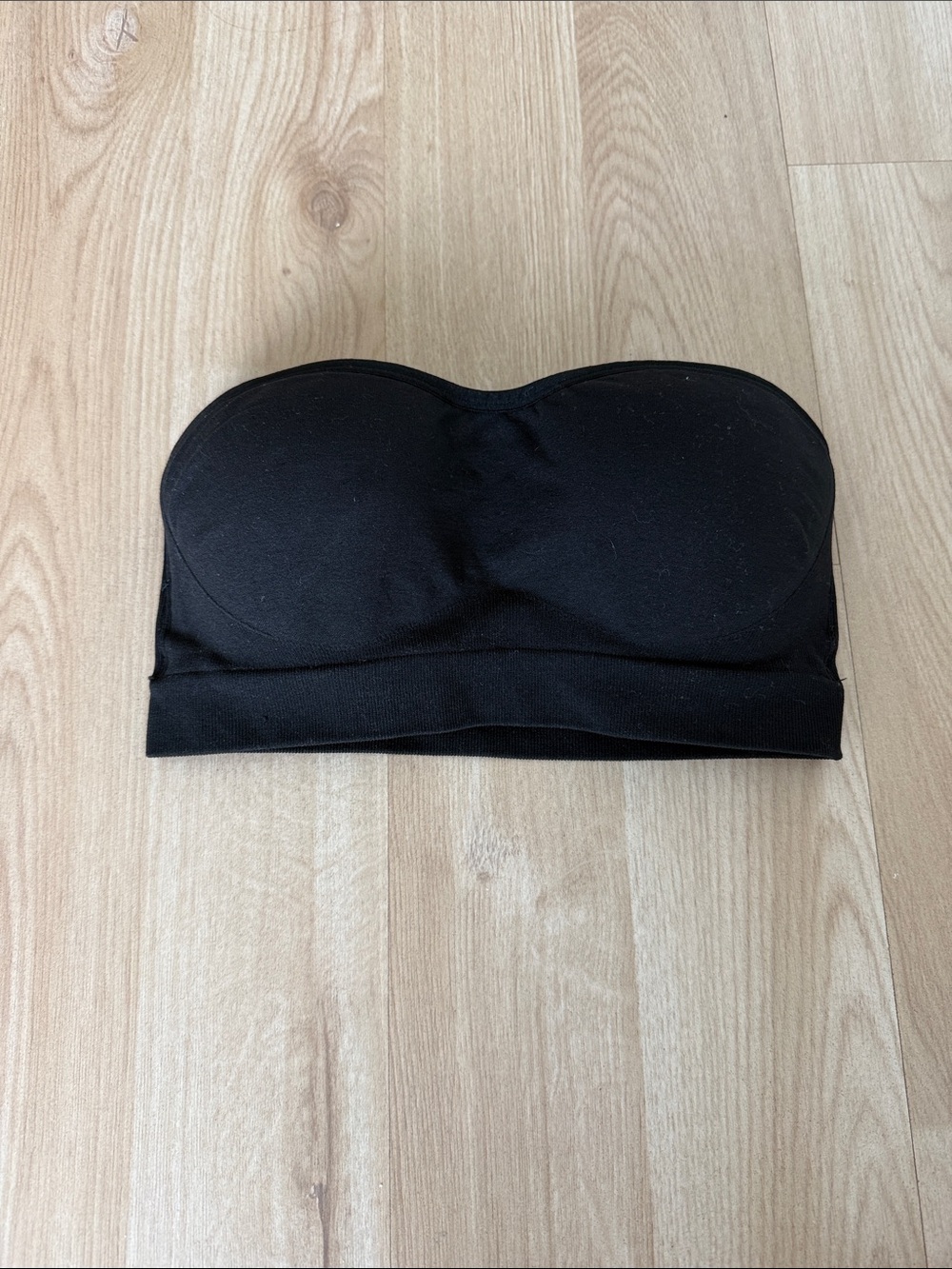 Auden Black Strapless Padded Bandeau